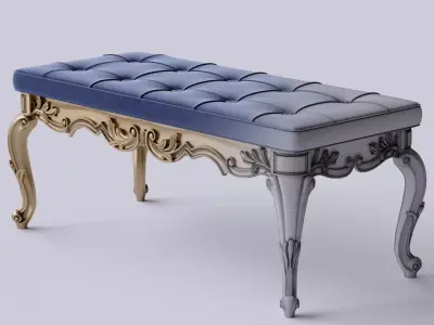Classic bench 3D model