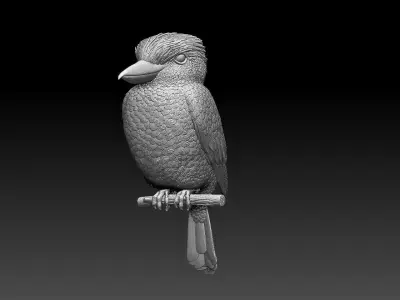Blue Winged Kookaburra  3D print model