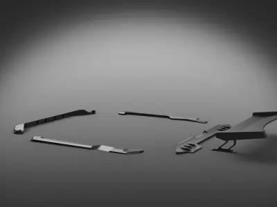 spoiler bodykit car 3D model