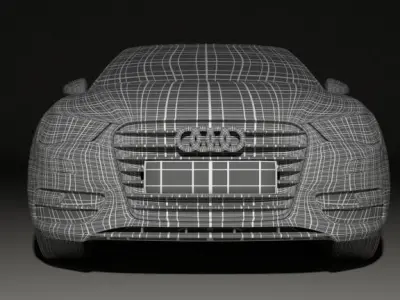 Audi a3     2013 3D model