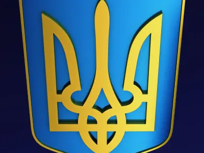 Ukraine State Emblem M 4 3D model