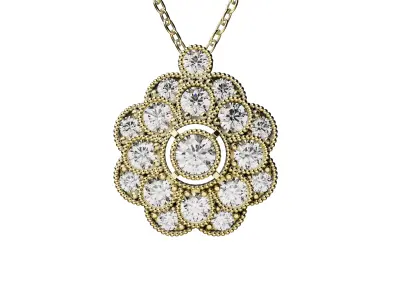 Pendant 2024-0020 3D print model 3D print model