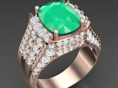 Luxury Men Rings Designs 5MR030 3D print model