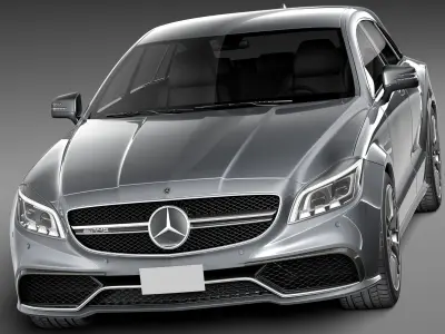 Mercedes-Benz CLS63 AMG Shooting Brake 2015 3D model