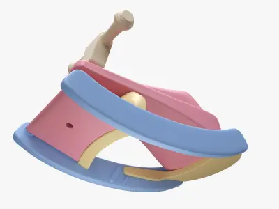 Baby rocking chair 3D model