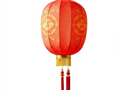 Traditional Chinese Lantern D Model Pack Low-poly 3D model