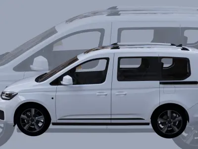 Caddy 2021 High Quality Best 3D model Exterior Interior 3D model