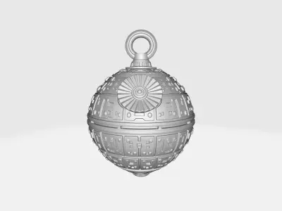Christmas Sci Fi Ornament  Death-Star Holiday Decoration  3D print model