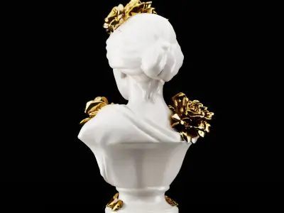 Female Statue Bust 3D model