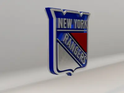 NHL New York Rangers Team Logo 3D model