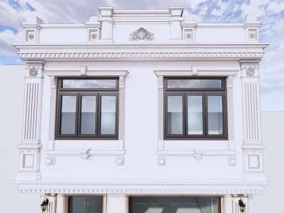 neo classical house Free 3D model