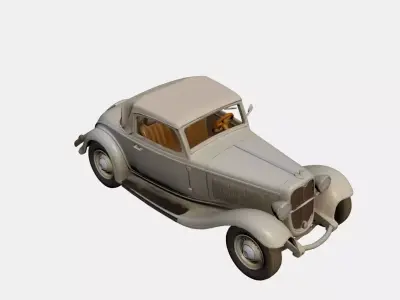 1930s Early Vintage Roadster 3D model 3D model