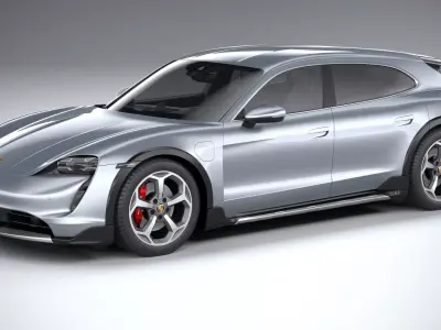Porsche Taycan 4S Cross Turismo 2021 3D model