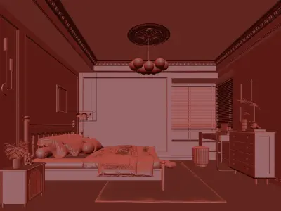  Bedroom interior 11 3D model