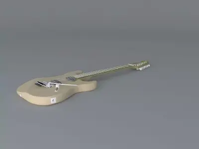 A Jackson style guitar Free 3D model