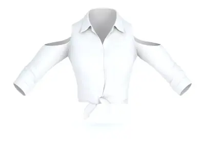 Women Shirt 3 Low-poly 3D model