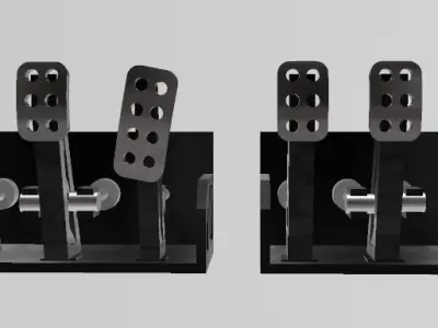RACING PEDAL BOX WITH GIRLING CYLINDERS FOR SCALE AUTOS 3D print model