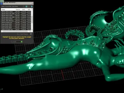 Angelic Figurine necklace - tennis 3D print model