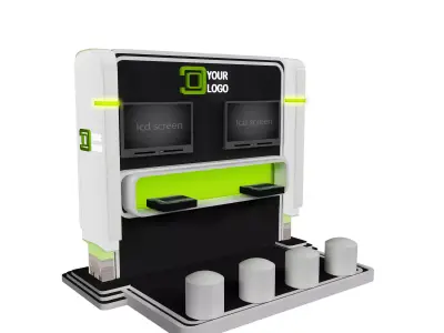 Booth Exhibition Stand a443b  3D model
