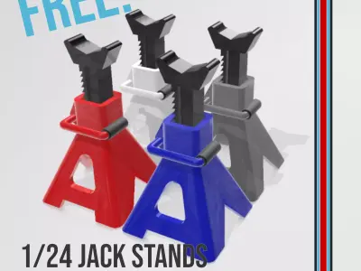 FREE Jack stands for dioramas Free 3D print model