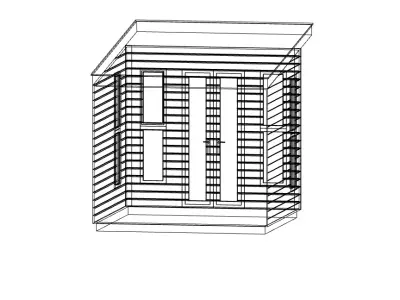 Garden House Low-poly 3D model purchase