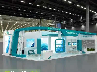 exhibition 3d Low-poly 3D model