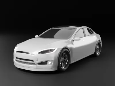 Tesla Model S Plaid 3D model get