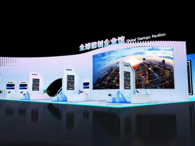 exhibition Low-poly 3D model get