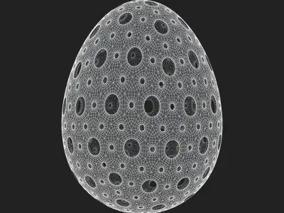 Egg Sculpture N003 3D print model