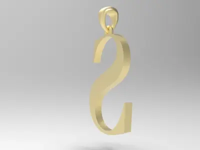Alphabet Latin S 3D print model