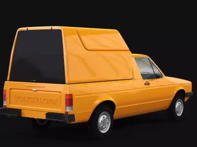 VW Caddy MK1 Kombi 3D model
