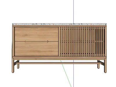 Modern Sideboard Cabinet 3D model