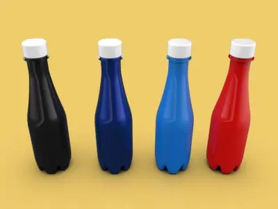 BOTTLE 350 ml including technical drawings 3D model