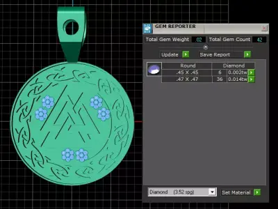 GOLDEN VALKUNAT PENDANT 3D print model