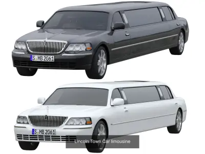  6 american cars 3D Model Pack