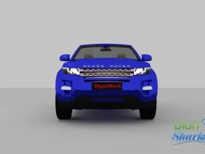 Convertible Rangerover Evoque concept - Detailed Exterior 3D model