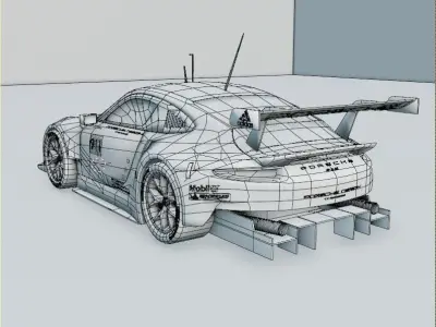 Porsche 911 RSR 3D model