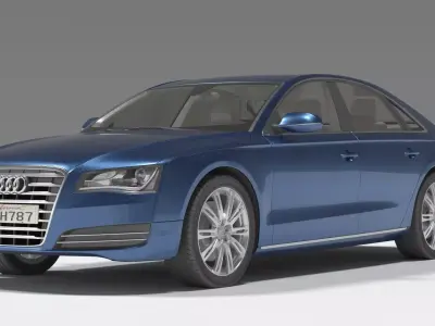 Audi A8 3D model from CGTrader