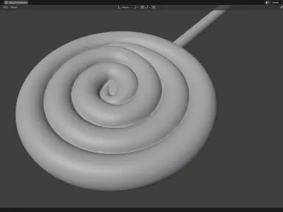Round lollipop 3D print model