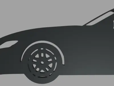 Toyota Supra Mk5 Key Ring 3D print model