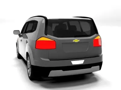 CHEVROLET ORLANDO 2012 LOWPOLY Low-poly 3D model
