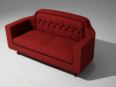 Onkel 2 Seater Sofa UE4 3D model