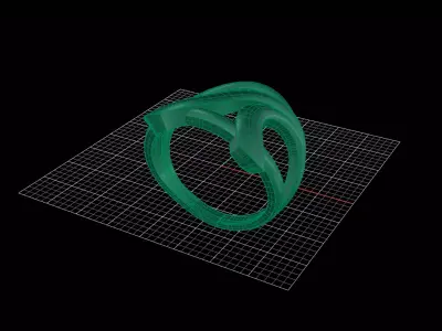 Minimal Abstract Ring 32 3D print model