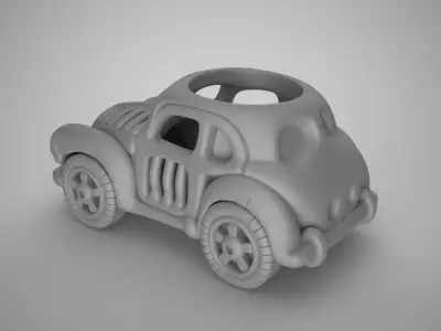 Skeleton Car Pen Holder 3D print model