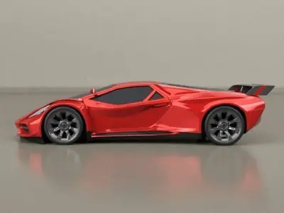 Vikintados supercar concept 3D model