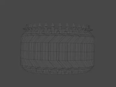 Wheel Low-poly 3D model