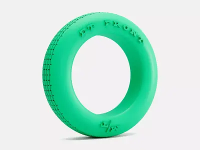 15x4 Mickey Thompson ET Front Tire 3D print model