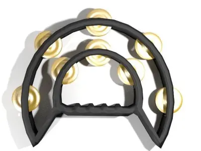 Musical Instrument Tamborin 3D model