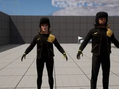 metahuman sized jacket 3D model