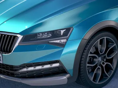 Skoda Superb Scout 2020 3D model